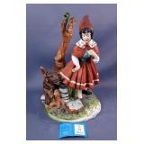 Marzia Porcelain Little Red Riding Hood Figurine 