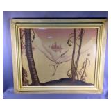 MCM Crane in Flight Print, 28.5" x 34" 