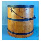 Wooden Sap Bucket With Handle 