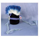 Chippewa Headdress With Beadwork 