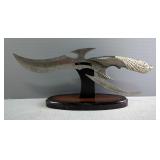 Maxam Dual Blade Fantasy Knife, 15" Total Length, With Display Stand 