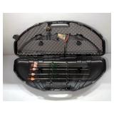 Predator Compound Bow, 55.70 Draw Weight, 29.31 Draw Length, Fiber Optic Sights, Whisker Biscuit, 6 