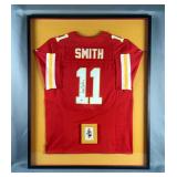 Alex Smith Autographed Kansas City Chiefs Jersey With Panini Flawless Diamond Embedded Trading Card 