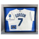 Alex Gordon Autographed Kansas City Royals Jersey With Topps Museum Collection Trading Card Numbered