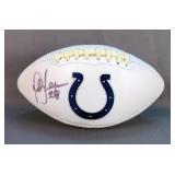 Marshall Faulk (HOF) Autographed Indianapolis Colts Super Bowl Champions Football With JSA COA 