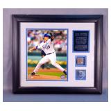 Zack Greinke 2009 AL Cy Young Kansas City Royals Framed Photo With Game-Used Dirt 