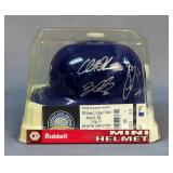 Kansas City Royals Autographed Mini Helmet With Royals 2010 Fanfest Ticket 