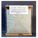 KC Royals vs Houston Astros Baseball Base Display 