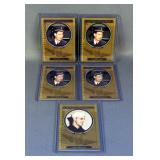 2007 Topps Distinguished Service Trading Cards, George Bush, Yogi Berra, Ted Williams, And More, Qty