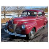1941 Ford Super Deluxe 2 Door Club Coupe, 239 Cubic Inch 95 HP Flathead V-8 Engine, 3 Speed Manual T