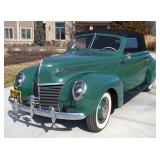 1938 Pre-Production Mercury 2 Door Convertible, 3 Speed Manual Transmission, Green/Black, VIN #99AF6