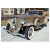 1931 Auburn Cabriolet 8-98A, 268 Cubic Inch 98 HP L-Head Inline 8 Engine, 3 Speed Manual Syncromesh 