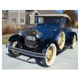 1928 Ford Model A Roadster, 200 Cubic Inch 40 HP L-Head Inline 4 Engine, 3 Speed Manual With Overdri