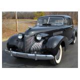 1939 Cadillac 60 Special 4 Door Division Glass, 346 Cubic Inch Flathead V-8 Engine, 3 Speed Manual T