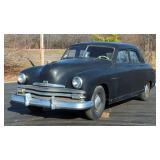 1949 Kaiser Traveler Sedan, 226 Cubic Inch Inline 6 Engine, 3 Speed Manual Transmission, Black, VIN 