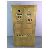 Brass Wall Mount Mailbox Unit 