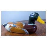 Hand Carved And Painted Wood Duck Decoy