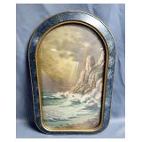 Domed Glass Print of Land