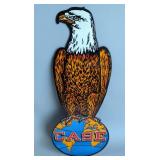 Case Eagle 42" Porcelain Advertising Sign - Single Sided - Heavy Guage Steel 