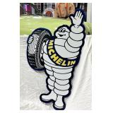Michelin 48" Porcelain Enamel Sign - Single Sided - Heavy Gauge Steel 