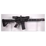 Ruger AR-556 5.56 Nato Rifle SN# 853-28452, Adjustable Stock, Bushnell Scope, Pape