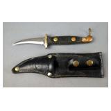 Double Sided 3' Fixed Blade Knife With Leather Holster 