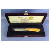 Sarge Tom Kreger Fixed Blade Hunting Knife, 4' Blade, #1103 Of 2100, With COA And Display Box 