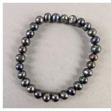 Genuine Black Pearl Elastic Bracelet Genuine Black Pearl Elastic Bracelet