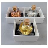 22k Gold, 999 Silver And Copper Flake Display Bottles 22k Gold, 999 Silver And Copper Flake Display Bottles