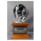 Michael Anthony Ricker Peregrine Falcons Birds Of Prey Collection Sculpture, Signed And Numbered Michael Anthony Ricker Peregrine Falcons Birds Of Prey Collection Sculpture, Signed And Numbered