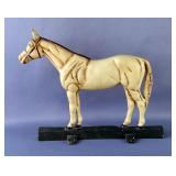 Cast Metal Painted Horse Figure Door Stop, 9.5' x 13' x 3' Cast Metal Painted Horse Figure Door Stop, 9.5' x 13' x 3'