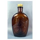 Log Cabin Syrup Amber Bottles, Qty 4, The Bottles Feature The Liberty Bell, Mount Rushmore, Benjamin Log Cabin Syrup Amber Bottles, Qty 4, The Bottles Feature The Liberty Bell, Mount Rushmore, Benjamin