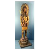 Rex Branson Little Chief Carved Wood Sculpture Rex Branson Little Chief Carved Wood Sculpture