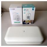 TP-Link Smart Plugs, Qty 2, And UV Phone Sanitizer