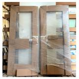 Kawneer Pair Medium Stile Doors With Clear Anodized Finish, 72' x 84', Includes Concealed Vertical R
