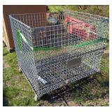 Tekrite Collapsible Metal Storage Bins, Qty 2, 40' x 41' x 47'