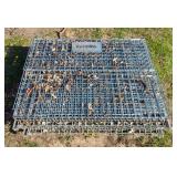 Tekrite Collapsible Metal Storage Bins, Qty 2, 40' x 41' x 47' 