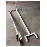 Hitch Mounted Material Goal Posts With Roller, 70' x 16' x 16'