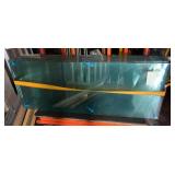 Clear 1/2' Tempered Glass Shelves With Polished Edges, 15 Pcs, 18' x 48'