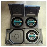 WPG, And C.R. Lawrence 10' Glass Suction Cups, Total Qty 3, In Hard Cases