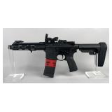 Springfield Armory Saint Victor 5.56 Nato Rifle SN# ST380870, NcStar Red/Green Sight, Flip-Up Peep S