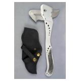  Master Cutlery Delta V Combat Series War Hawk Hatchet With 2 Double Edged Blades, With Nylon Sheath