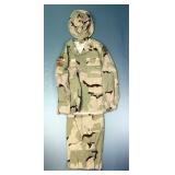 U.S. Army Camo Uniform, Includes Shirt, Trousers And Cap, With 1st Armored Division, 35th Engineer B