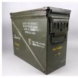  Metal Ammo Can, Marked Coast Guard Class IV 40mm Explosive Projectile, 14.5" x 18" x 8" 