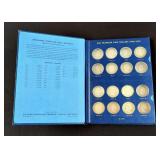 Franklin Half Dollars, Qty 27, And 1946 Booker T. Washington Silver Half Dollar, In Collectors Book 