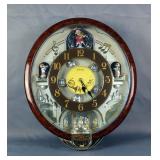 Seiko Special Collectors Edition "Melodies In Motion" Wall Clock, Approx 18" x 14.5" x 4" 