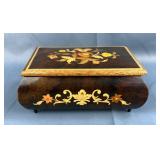 Reuge Swiss Musical Movement Music Box, Plays Torna A Surriento, Approx 3.25” x 7.5” x 5”