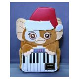 Gremlins Loungefly Holiday Gizmo With Keyboard Mini Backpack, Comes With Attachable Santa Hat, New