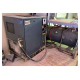 Atlas Copco Fixed Speed Rotary Screw Air Compressor And Air Tank, Powers On