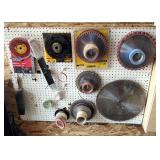 Saw Blades, Sanding And Grinding Discs And More, Various Sizes And Types